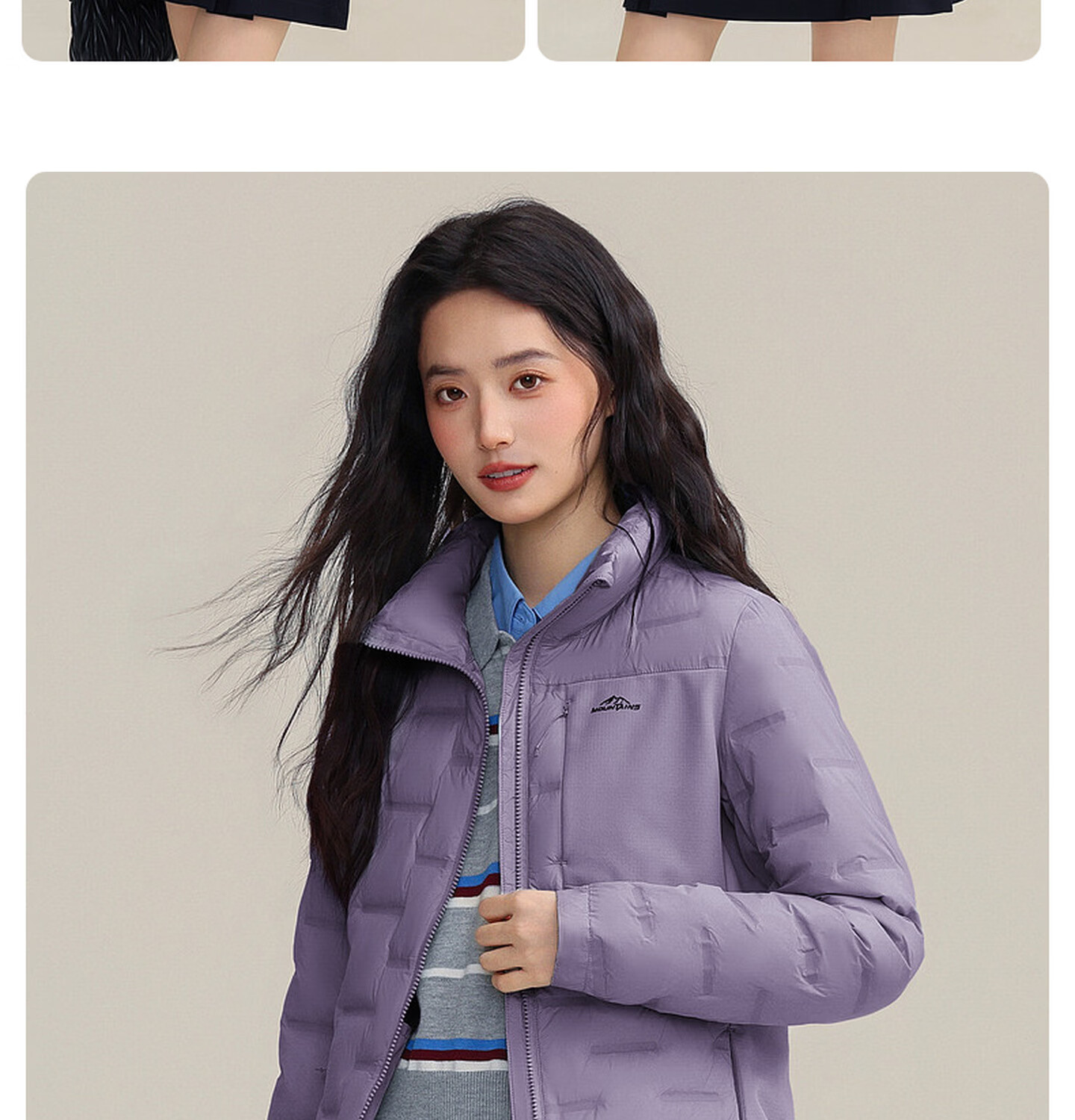 YAYA Lightweight Down Jacket Women Autumn Winter Thin Short Lightweight Warm Stand Collar Fashion Casual Coat 32