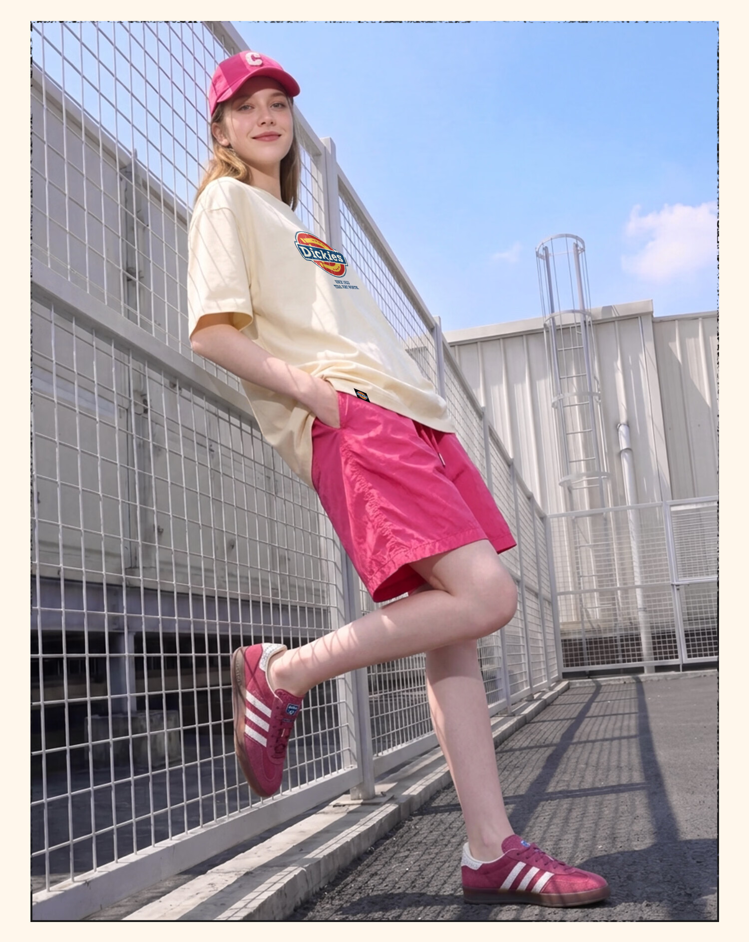 Dickies Dikushe Pure Cotton Short Sleeve T-Shirt Women 2026 New Classic Loose Slim Summer Top C 6