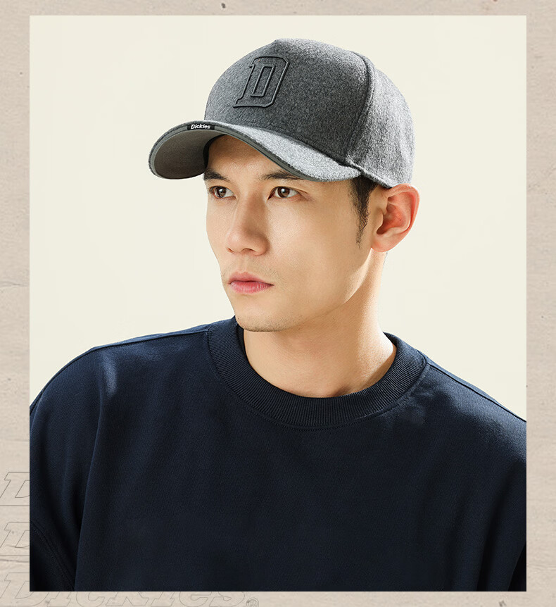 Dickies Lightweight Breathable Baseball Cap Men Sunshade Slim Face Soft Top Pure Cotton Sun Protection Outdoor Duckbill Hat Women Dark Gray 35