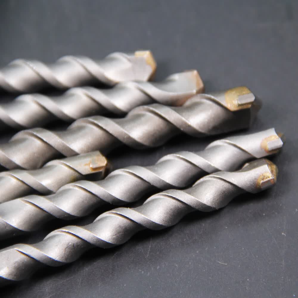 方大王大众王冲击钻头方圆柄四坑过穿墙加长大众王冲击钻头方圆柄四坑