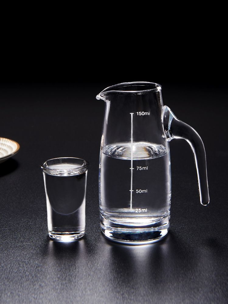 汉泊科加厚玻璃白酒分酒器套装家用上档次白酒杯具醒酒器批发饭店 150