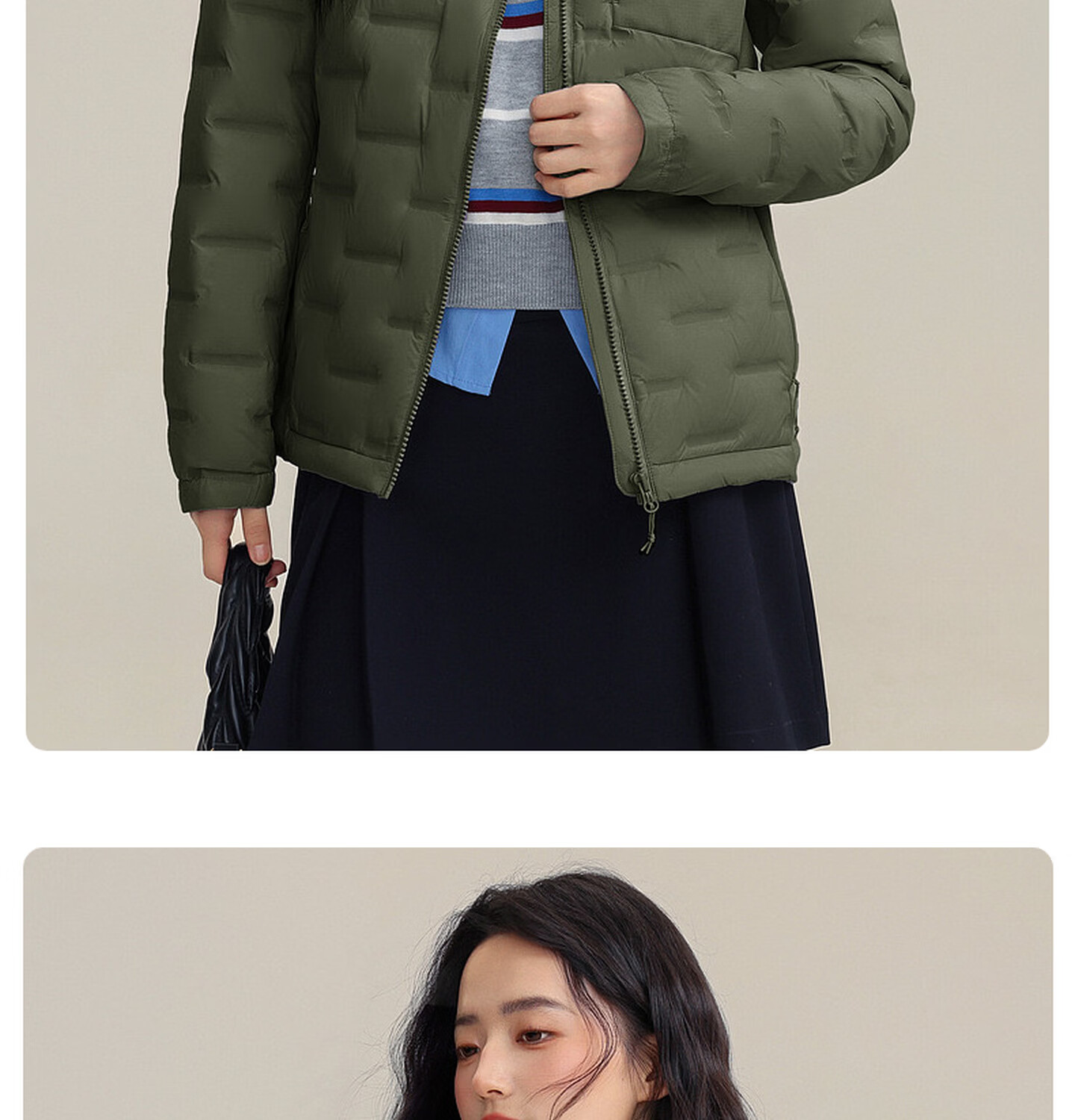 YAYA Lightweight Down Jacket Women Autumn Winter Thin Short Lightweight Warm Stand Collar Fashion Casual Coat 29