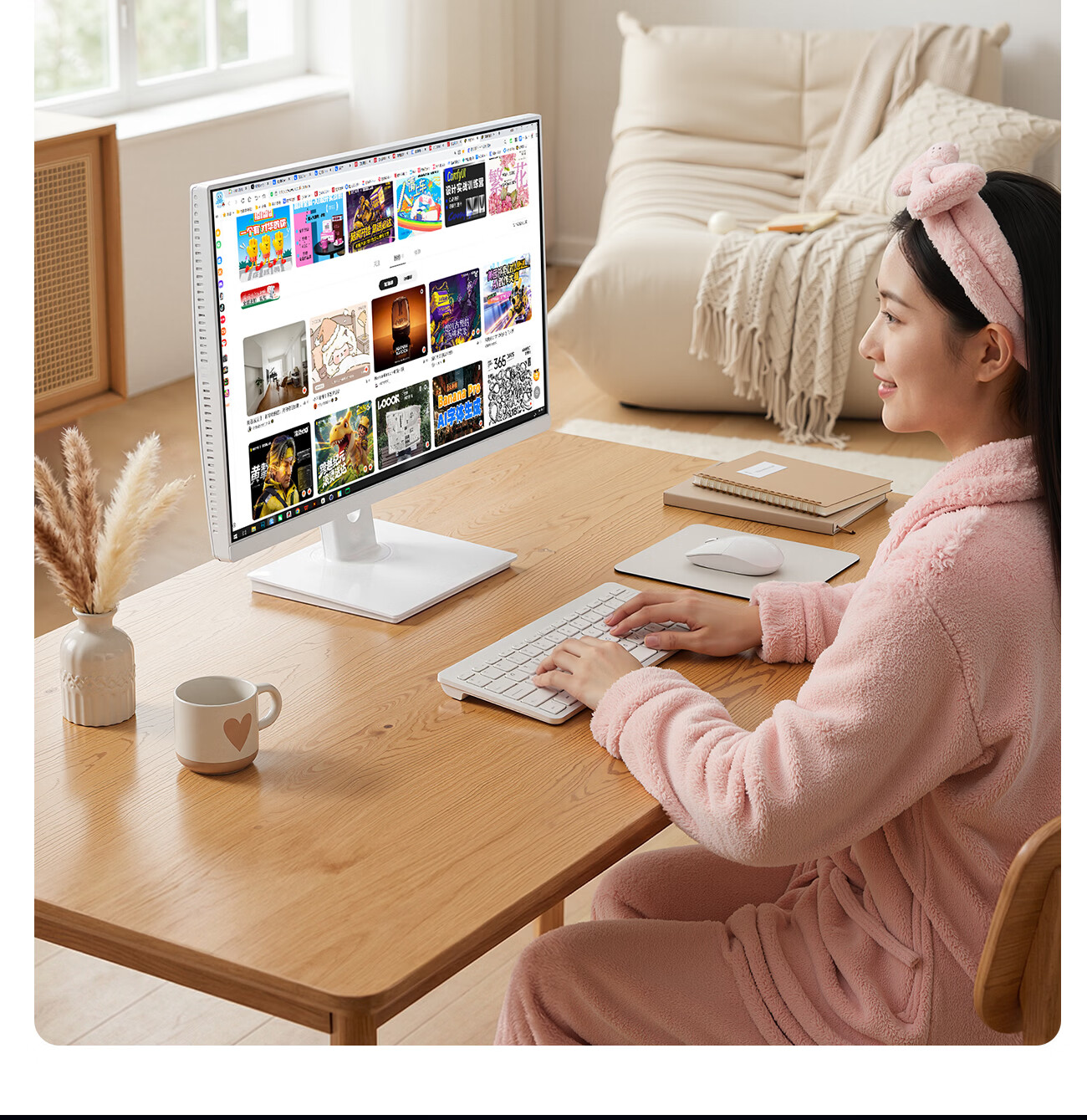 AOC All-In Computer, 24.5-Inch High-Definition High Refresh Rate Flagship Smart AI Learning Commercial Office Home Desktop Host (G5900 16GB 512GB Keyboard And Mouse Combo) 33