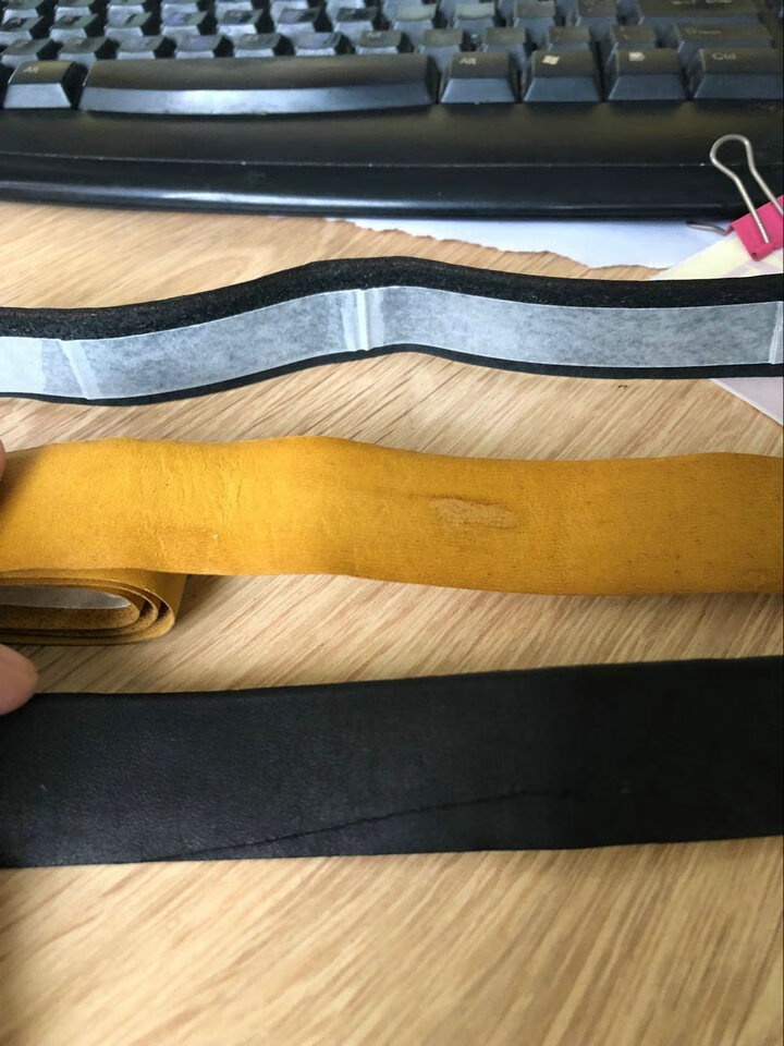 2020新款小黄网球拍内柄皮减震真皮羽毛球拍柄皮防滑网球手柄皮 羽拍