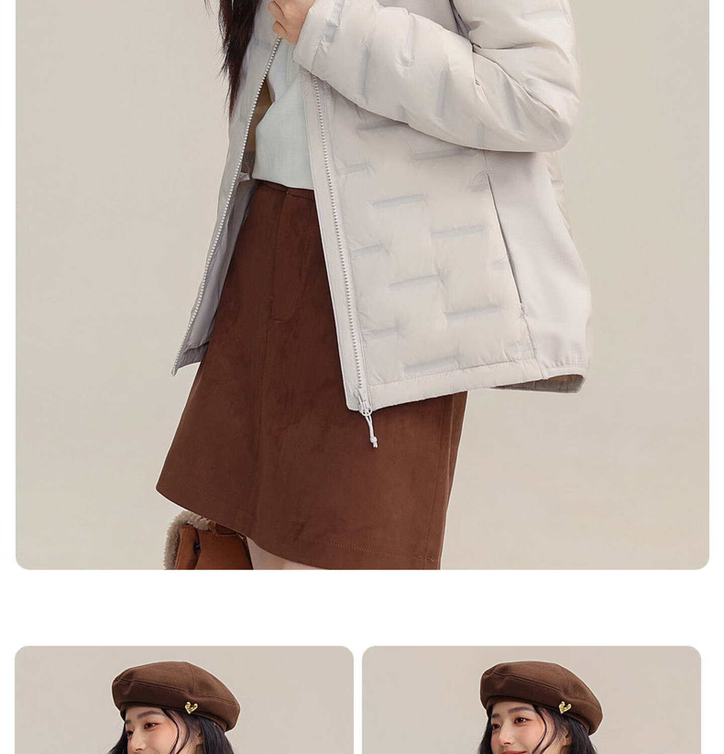 YAYA Lightweight Down Jacket Women Autumn Winter Thin Short Lightweight Warm Stand Collar Fashion Casual Coat 20