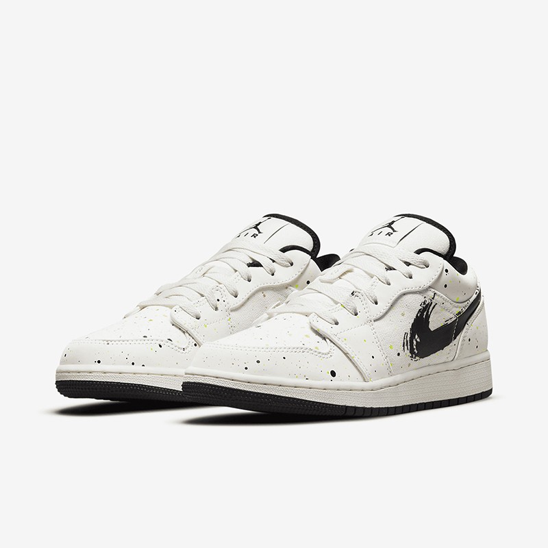 耐克nike air jordan 1 low aj1女款泼墨低帮休闲篮球鞋 dh3295-100
