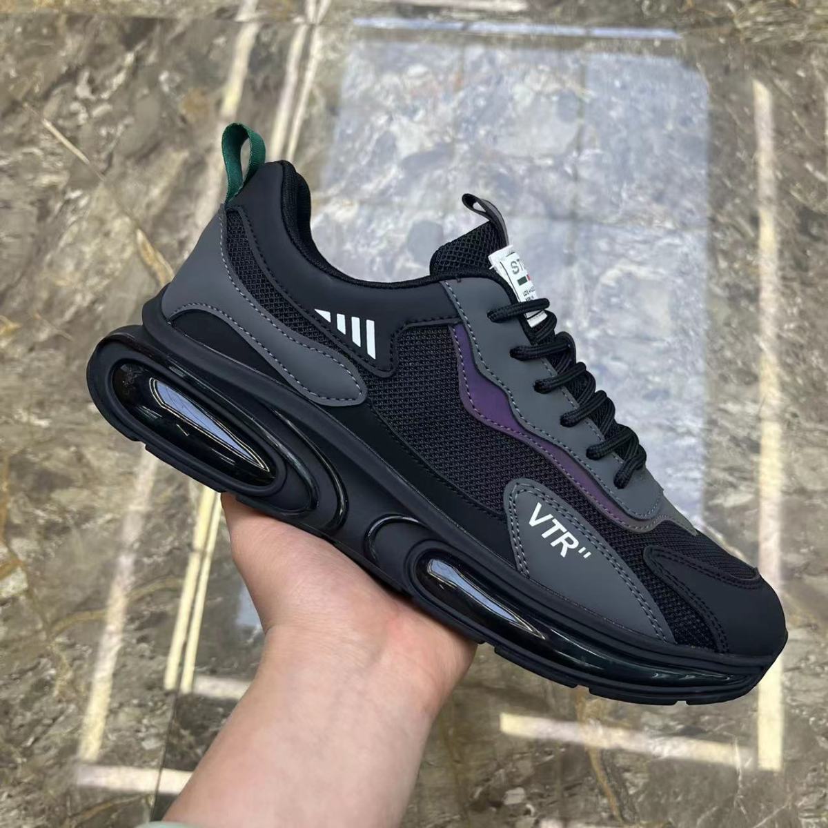 vir运动鞋男2022夏季新款透气鞋子男青少年休闲老爹鞋韩版潮流运动