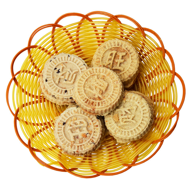 龙门炒米饼惠州特产咸香米饼芝麻饼绿豆饼花生米饼客家米饼杏仁饼