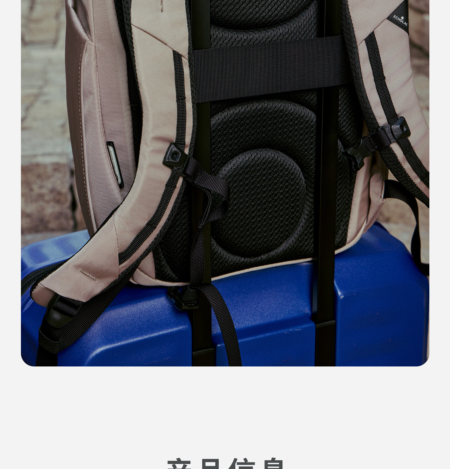 Echolac Large Capacity 22L Multifunctional Backpack European and American Style Fashion Simple 19-inch Lightweight Laptop Bag Gift 16