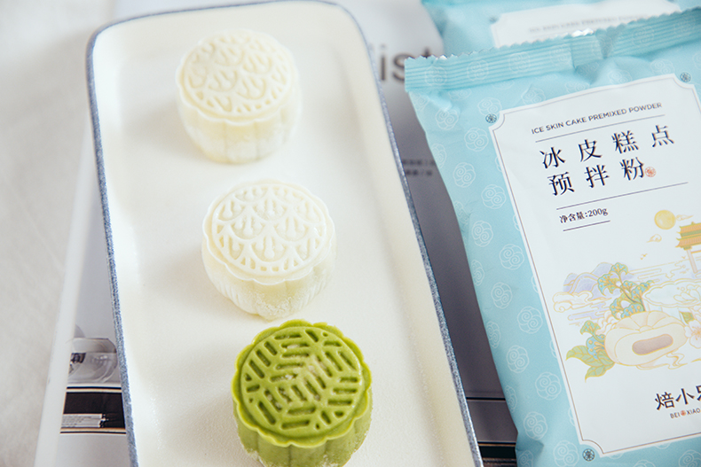 冰皮月饼预拌粉200g雪媚娘皮水晶月饼烘焙原材料tinrry 冰皮预拌粉200