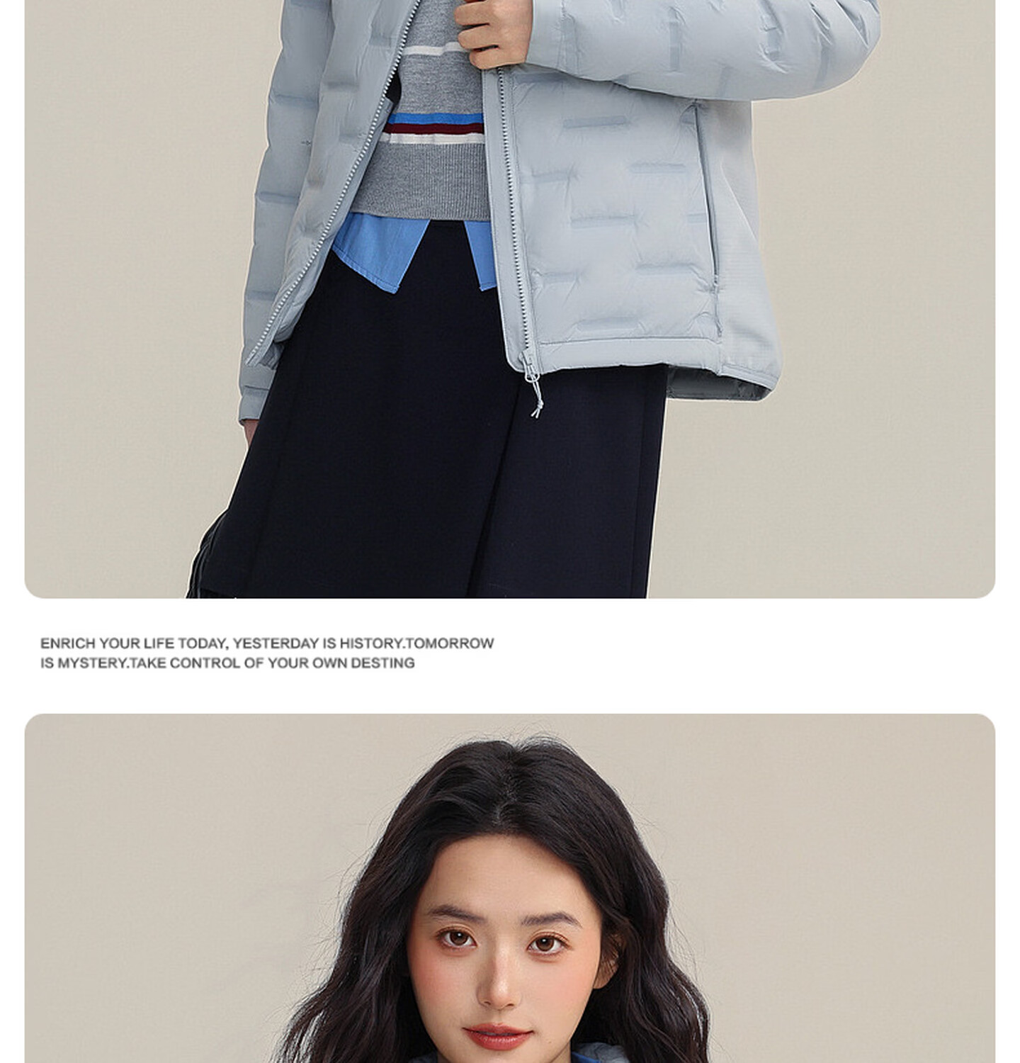 YAYA Lightweight Down Jacket Women Autumn Winter Thin Short Lightweight Warm Stand Collar Fashion Casual Coat 38
