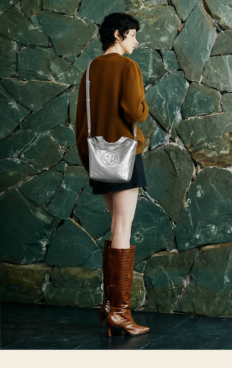 CASSILE Celebrity Style Vegetable Tanned Cowhide Tote Bag Women Luxury Handheld Crossbody Bag Birthday Qixi Festival Gift 49