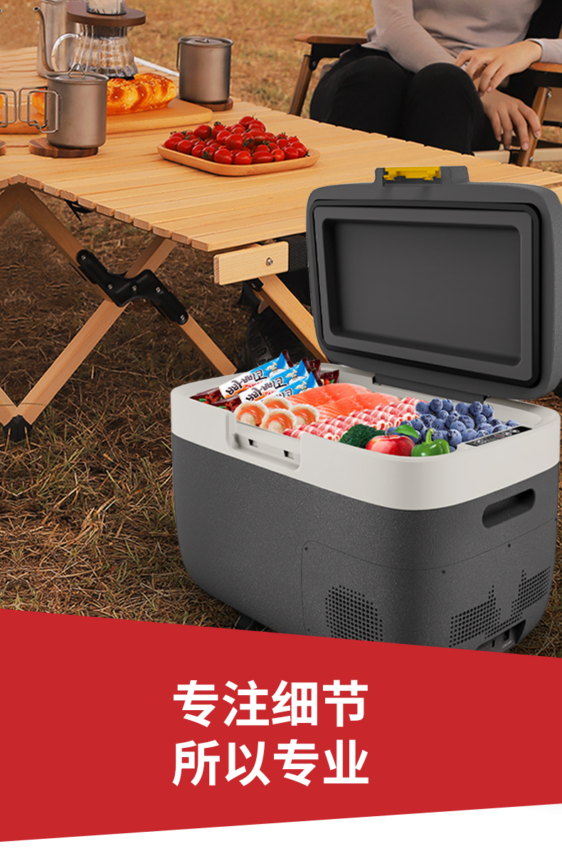 适用广汽埃安aion车载冰箱冷藏冷冻车家两用制冷迷你小冰柜高档迷你