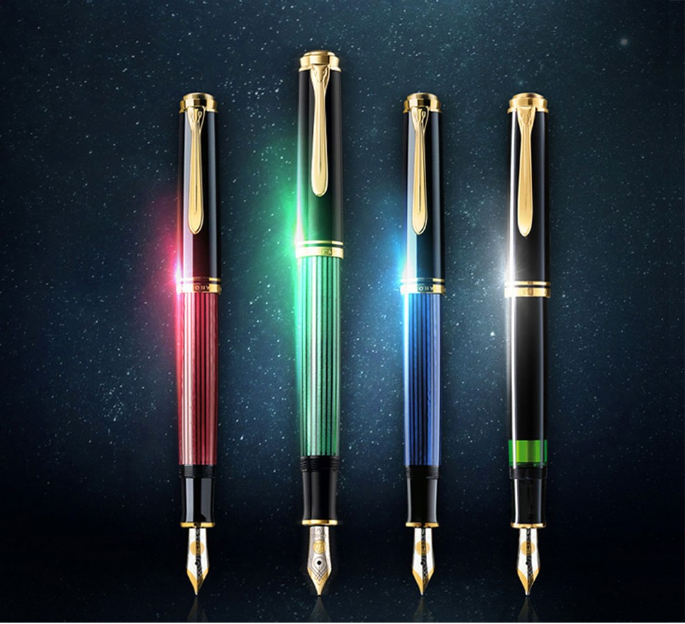 百利金(pelikan) pelikan德国百利金钢笔进口m400双色雕花笔尖14k金笔