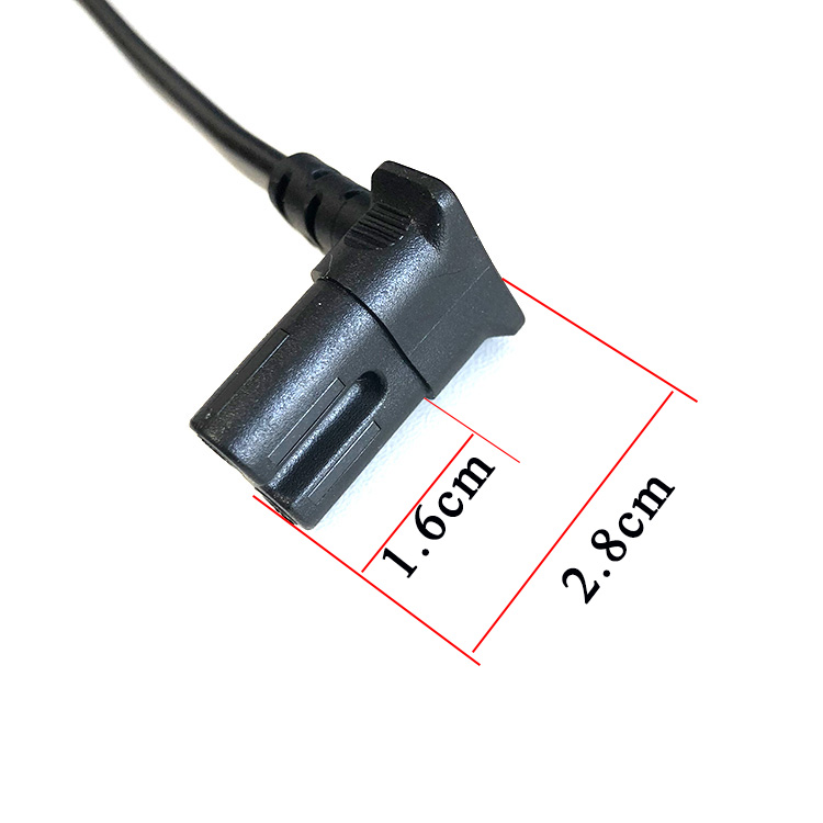 电视电源线两孔8字弯头适用创维三星海信打印机低音炮音响c款双弯头15