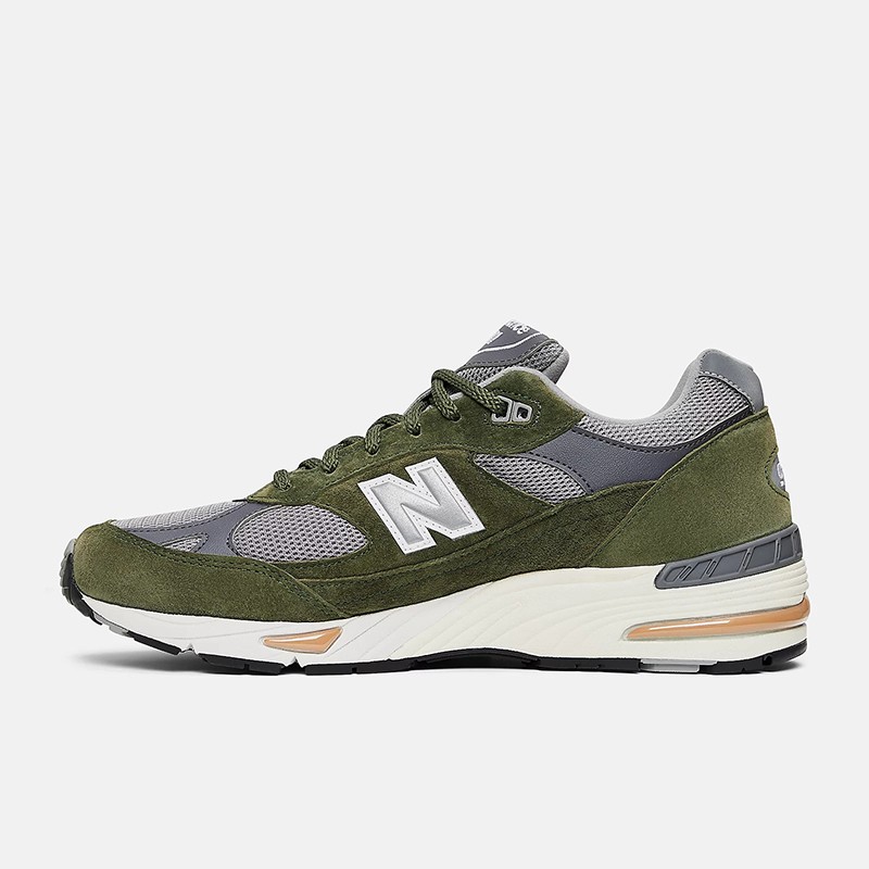 new balance 新百伦made in uk 991男款复古运动休闲跑步鞋 橄榄绿/m