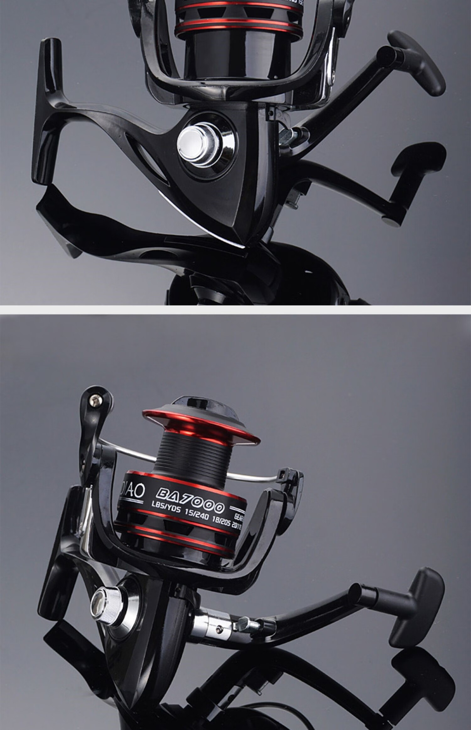 鱼线轮钓鱼轮线轮省力 全金属纺车轮路亚轮远投专用钓鱼轮子大全海竿