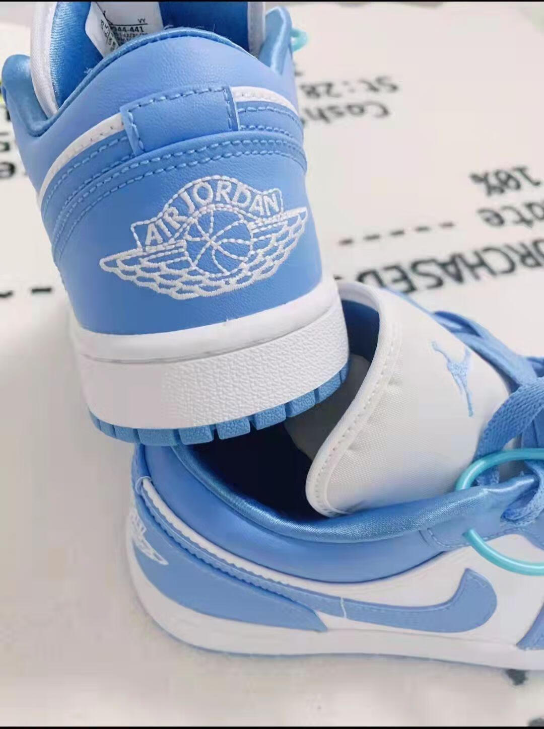 aj鞋大学蓝 低帮篮球鞋 款 运动鞋 邓紫棋同款 白蓝 36【图片 价格