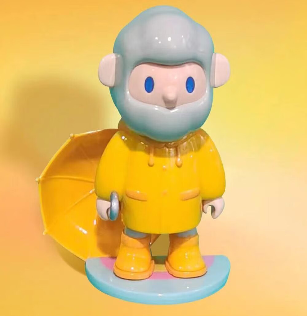 寻找独角兽bob盲盒farmer 色彩系列潮玩手办三代确认款 白色--网球