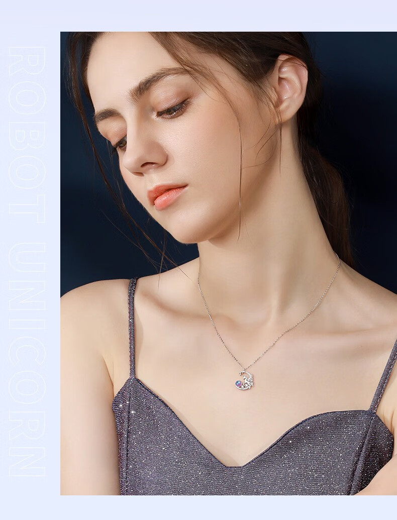 法蔻首饰轻奢品牌独角兽项链女新款小众设计感简约日韩版锁骨链送女友