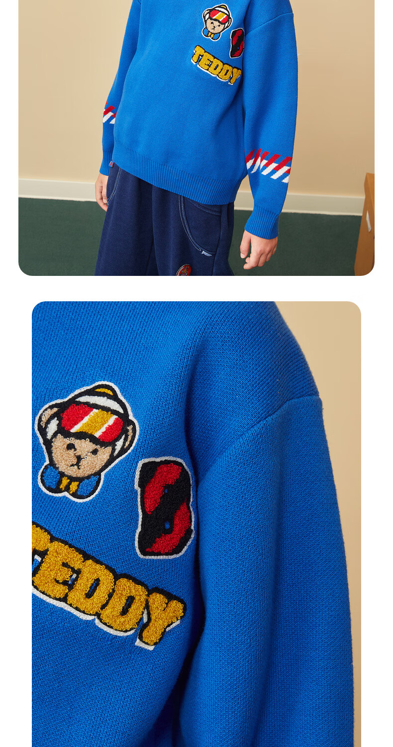 MQD Winter New Boys' Turtleneck Thickened Warm Sweater 10