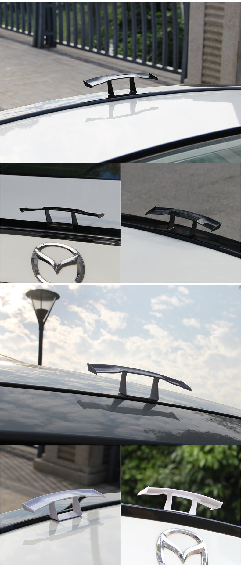 维诺亚 汽车通用款迷你小尾翼免打孔个性装饰gt小尾翼马自达改装压尾