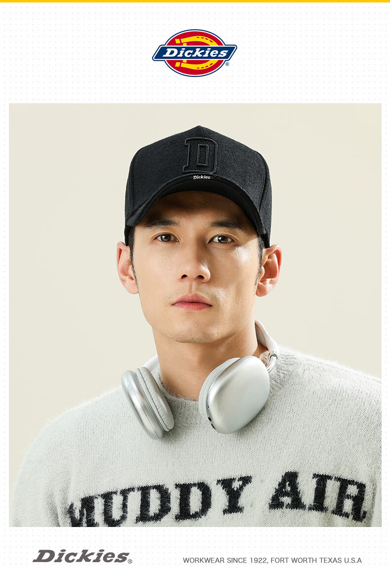 Dickies Lightweight Breathable Baseball Cap Men Sunshade Slim Face Soft Top Pure Cotton Sun Protection Outdoor Duckbill Hat Women Dark Gray 23