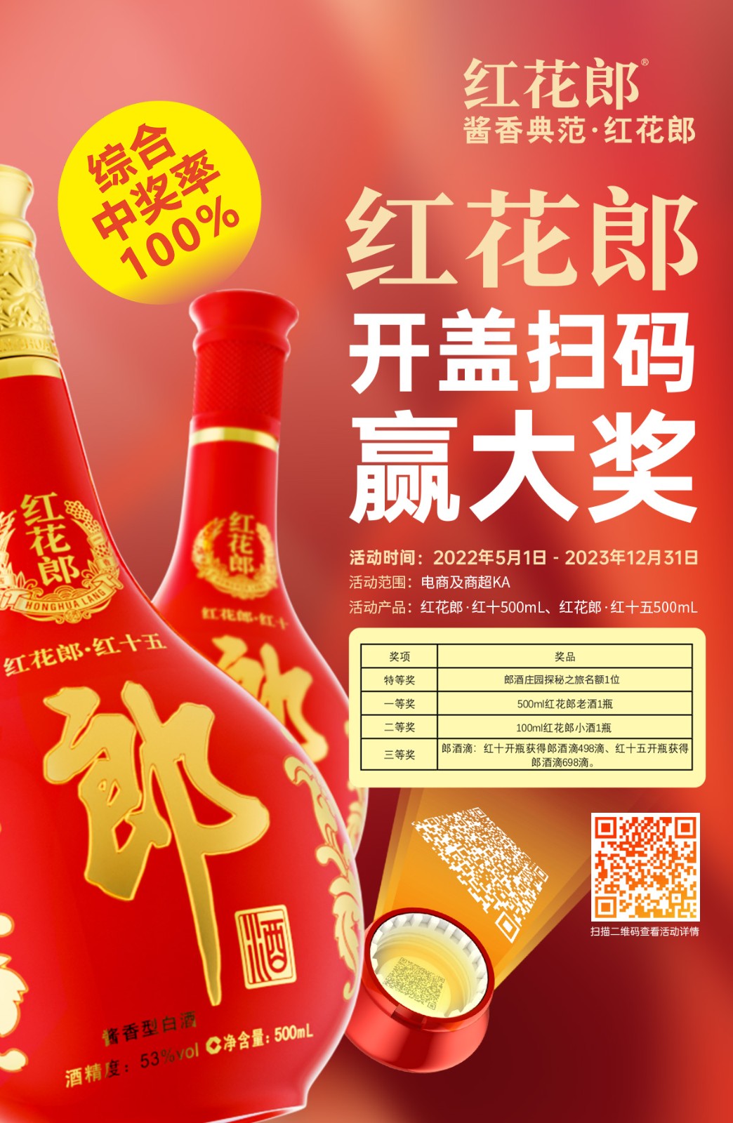 【0元入會享驚喜】郎酒紅花郎十(10)第四代 53度醬香型白酒 500ml*6瓶