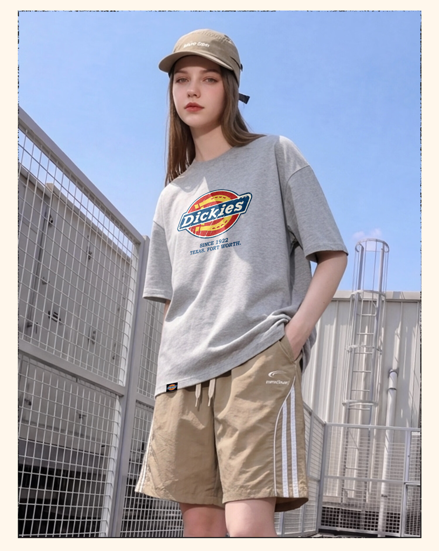 Dickies Dikushe Pure Cotton Short Sleeve T-Shirt Women 2026 New Classic Loose Slim Summer Top C 9