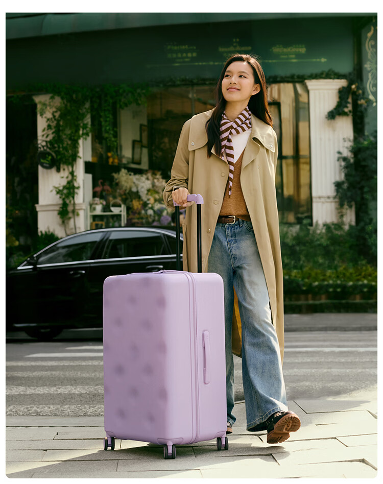 Bromen Bags Large Capacity Luggage Trolley Travel Suitcase Password Lock Business Student Checked Bag 20 Plus Blue 19