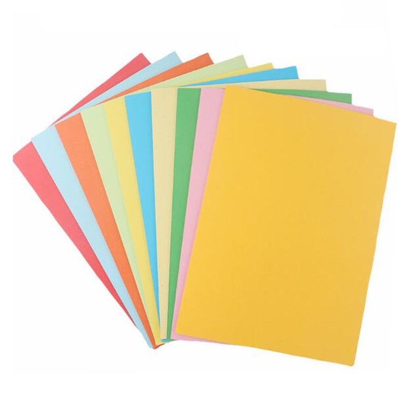 a4彩色卡纸 学生美术课120g/180g手工折纸 diy剪纸 80g彩色复印纸