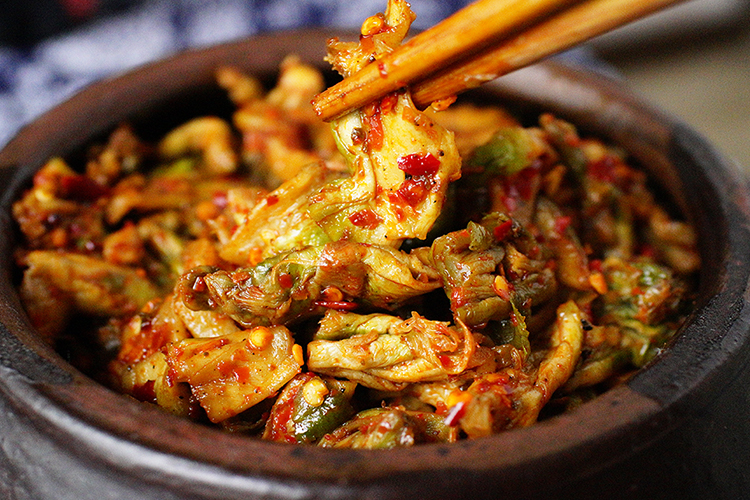 麻辣儿菜干 重庆特产农家工艺青菜头榨菜500g 咸菜开胃下饭菜小菜凉菜