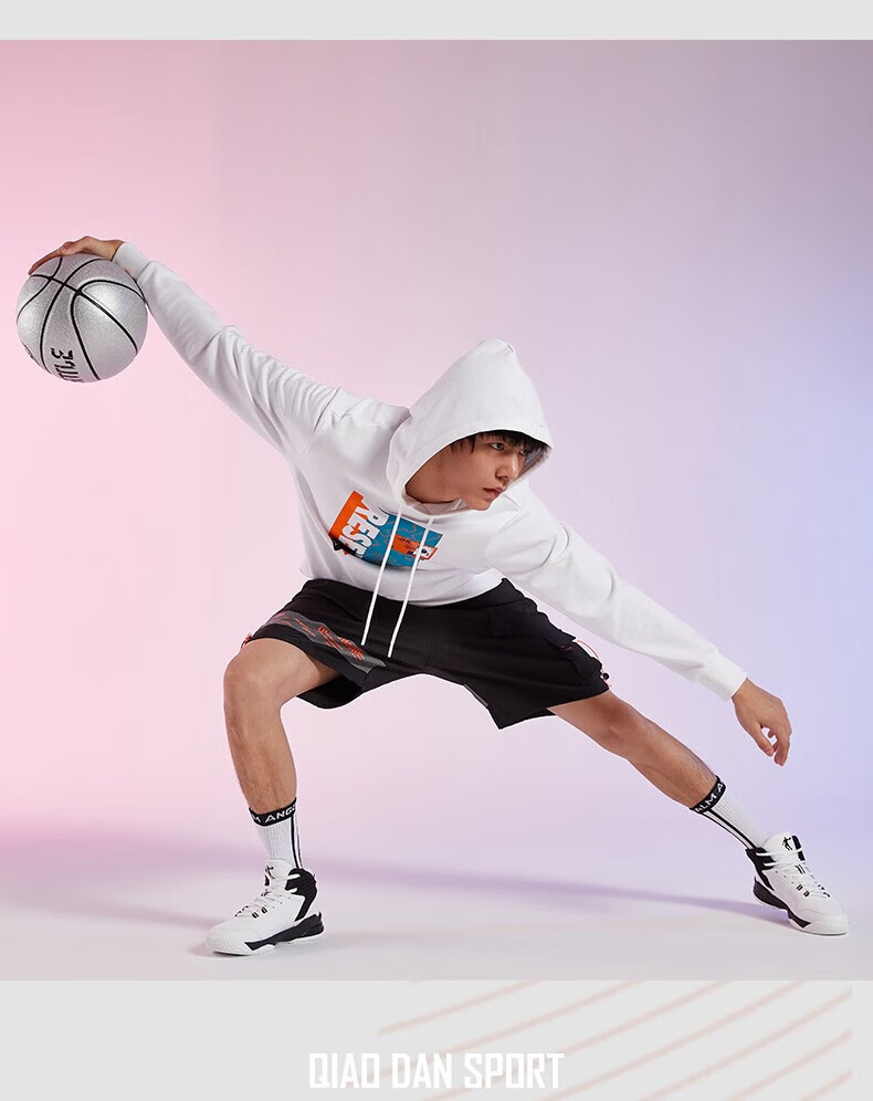 QIAODAN Men's Basketball Shoes, Shock-Absorbing, Wear-Resistant, Breathable Mesh Upper, Low-Top Student Sports Sneakers for Summer 14