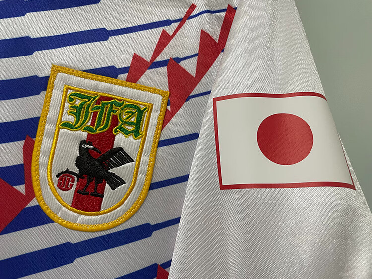 珺纤 日本国家队球衣1994主蓝客白场球迷版套装短袖组队光板速干足球