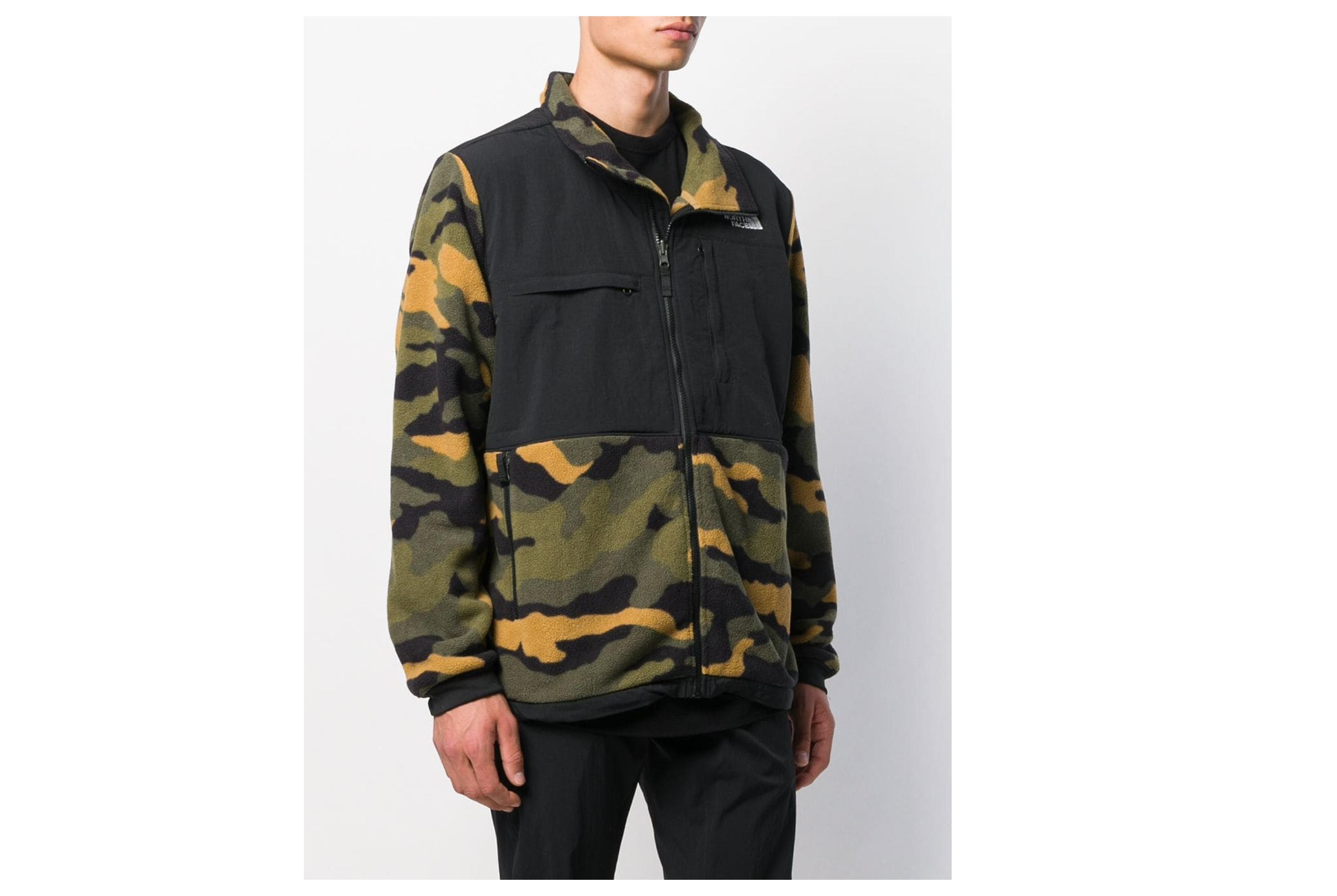 the north face 男士 denali迷彩夹克 北面冲锋衣 绿色 xl【图片 价格