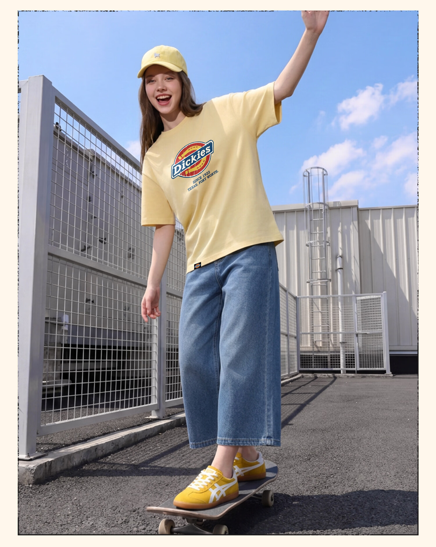 Dickies Dikushe Pure Cotton Short Sleeve T-Shirt Women 2026 New Classic Loose Slim Summer Top C 8