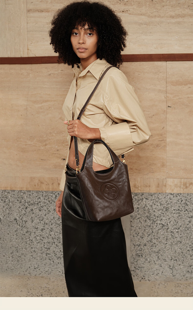 CASSILE Celebrity Style Vegetable Tanned Cowhide Tote Bag Women Luxury Handheld Crossbody Bag Birthday Qixi Festival Gift 24