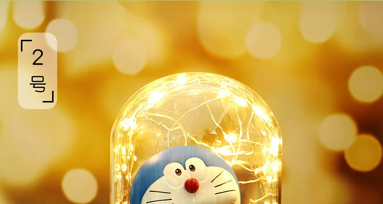 哆啦a梦摆件灯创意手办周边叮当猫公仔机器猫摆件生日礼物盲盒100周年