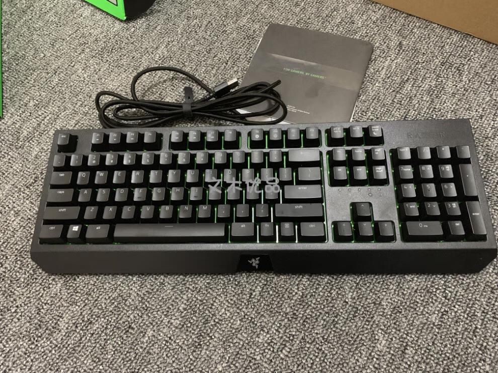 razer雷蛇黑寡妇蜘蛛标准版游戏机械键盘绿轴lol吃鸡宏 黑寡妇蜘蛛