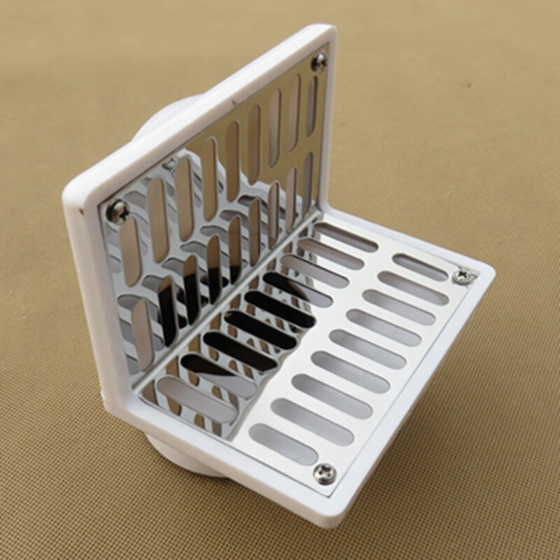 侧入式排pvc110地漏75管同层墙壁墙面墙角边下水地漏90平行式横排 pvc