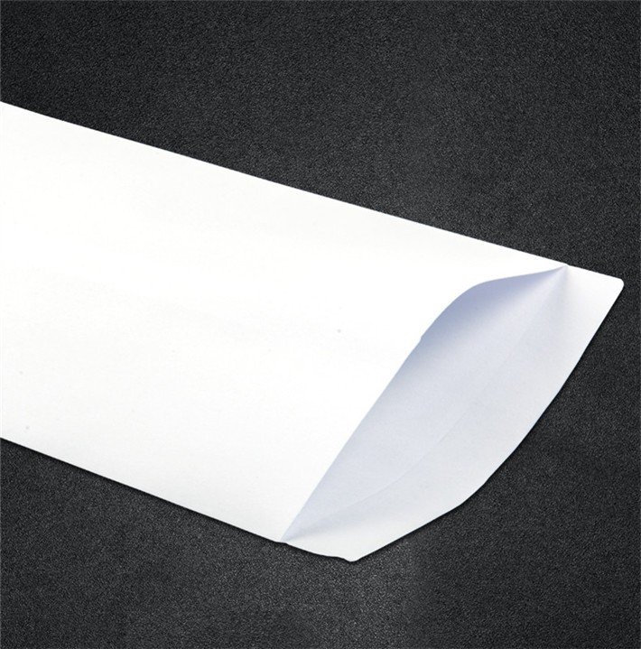 定制 空白无字白色2/3/5/7/9号a4双胶纸加厚信封西式白信封正面侧面