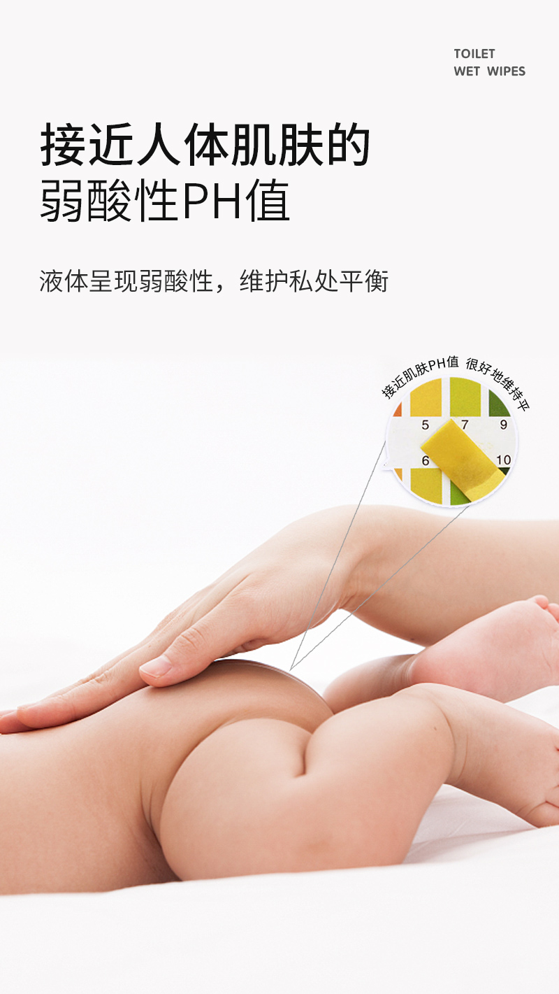 灰妮子美妆工具 湿厕纸男女性用湿厕巾洁厕私处湿巾如厕擦屁股湿纸巾 7包560抽