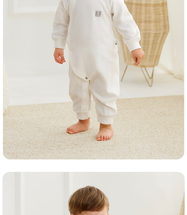 TONGTAI Four Seasons 1-18 Months Baby Clothes Side-Opening Bodysuit TS21J222 Pink 73cm 25