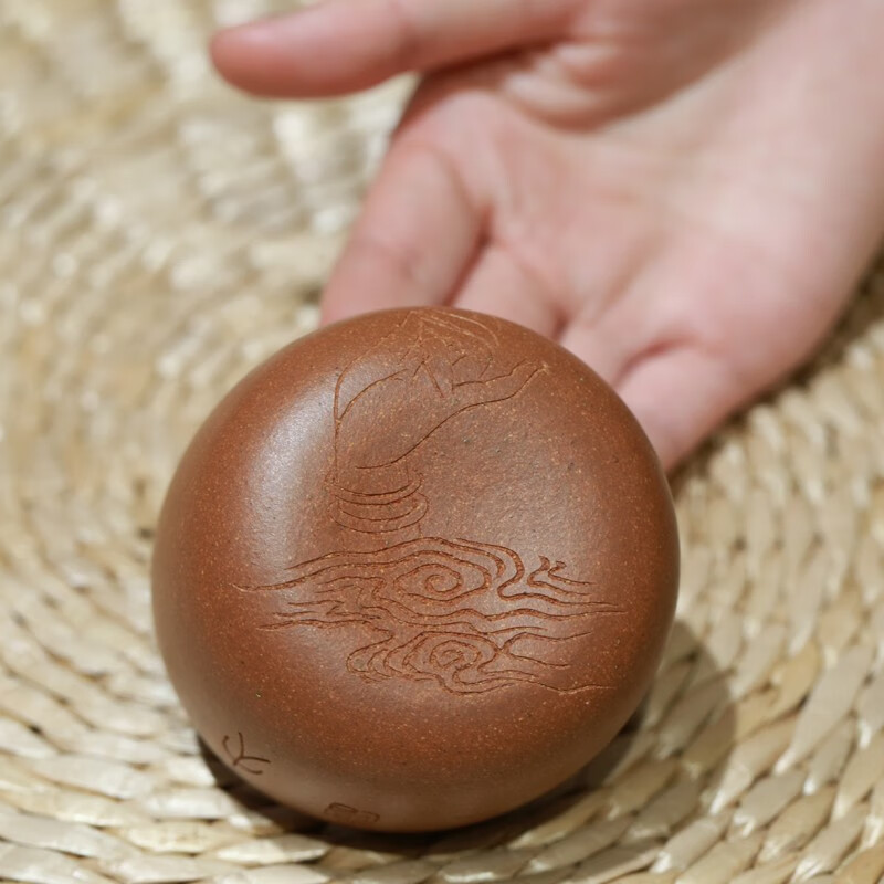 【德轩堂】宜兴紫砂杯名家石丁杯全手工黄段泥料品茗杯茶杯小容量收藏