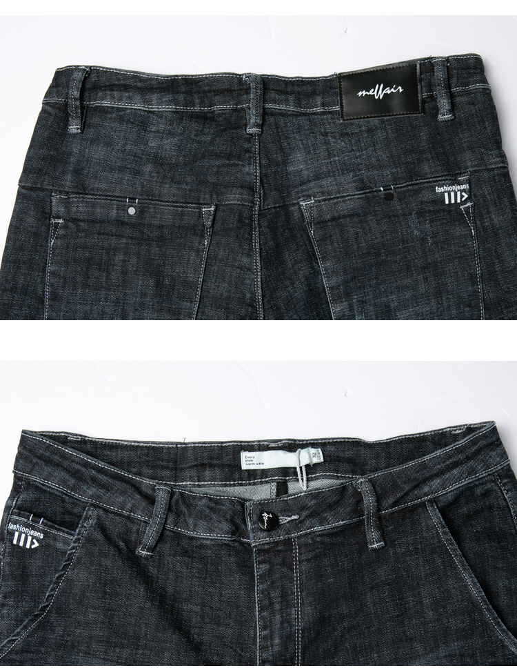 男装 牛仔裤 摩奥(moaol) 摩奥2019冬季新款时尚韩版学生水洗白潮流