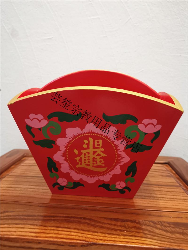 道用品 彩绘斗米斗 红色斗 红色彩绘斗道家用品 小号【图片 价格 品牌
