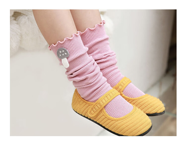 童装 袜子 幸福时光(happy time) 长袜子宝宝儿童堆堆袜女童纯棉过膝