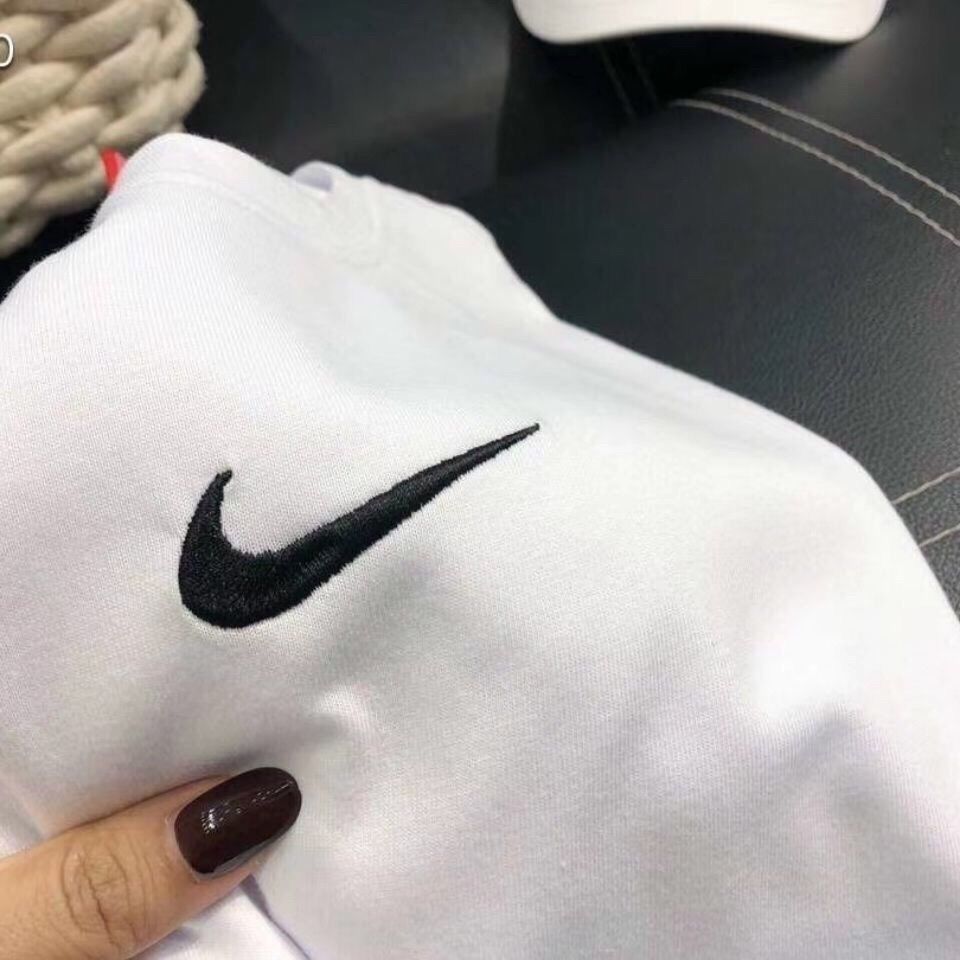 nike耐克官网旗舰夏季棉刺绣对勾短袖t恤男女同款运动休闲宽松上衣