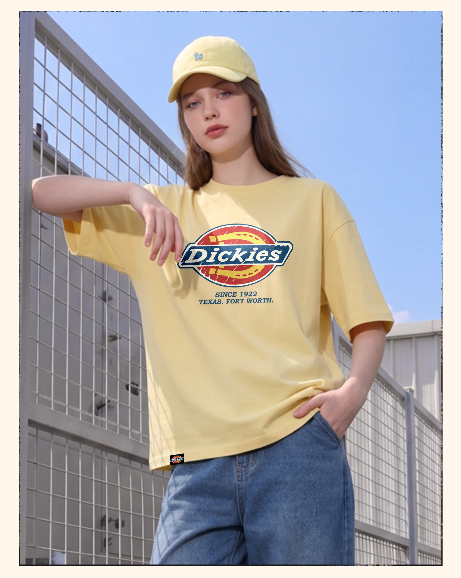 Dickies Dikushe Pure Cotton Short Sleeve T-Shirt Women 2026 New Classic Loose Slim Summer Top C 7