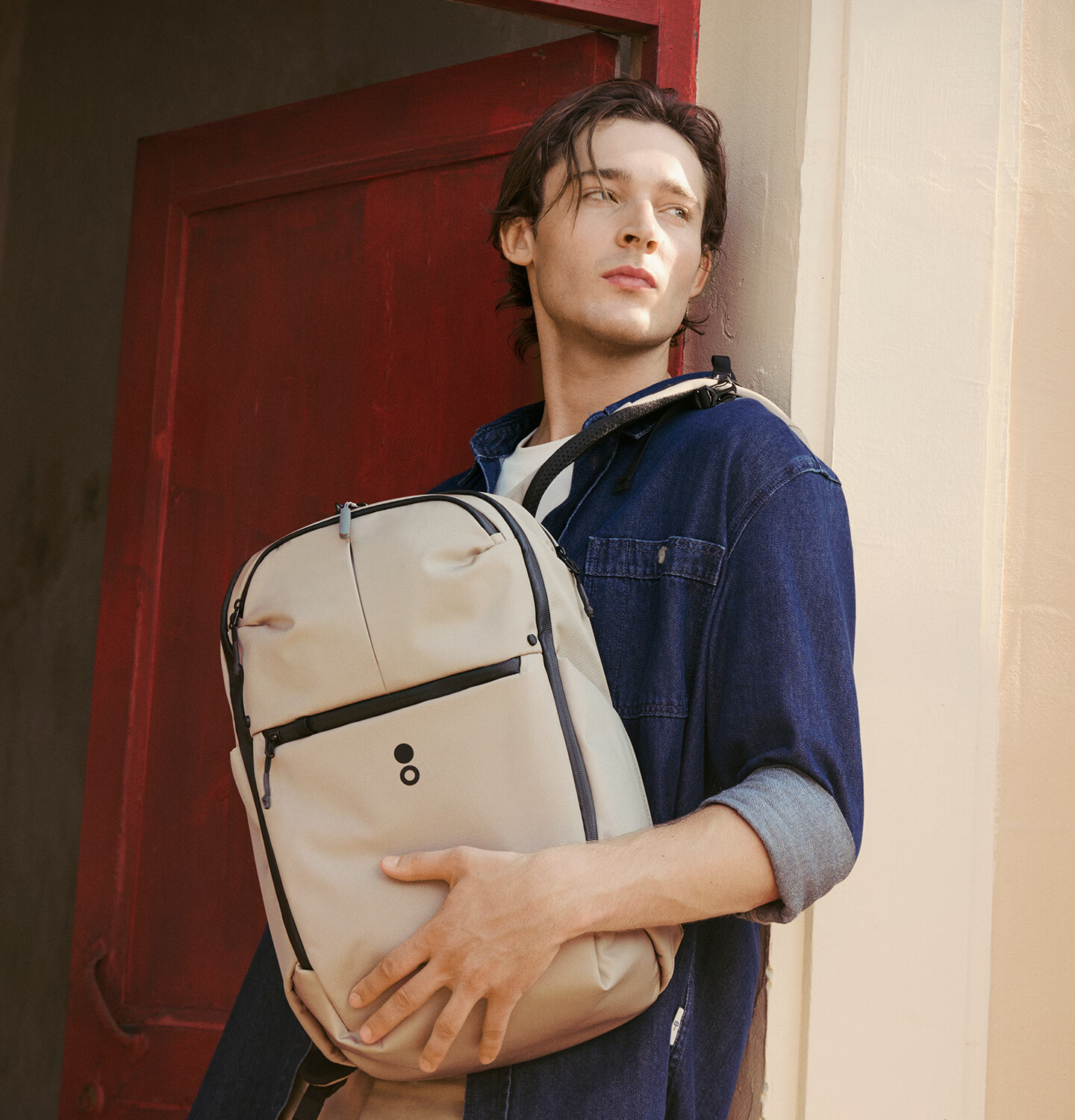 Echolac Large Capacity 22L Multifunctional Backpack European and American Style Fashion Simple 19-inch Lightweight Laptop Bag Gift 5